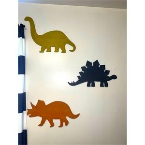 3 piece dinosaur wall decor